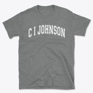 C I Johnson Elementary School Varsity Arch Basic T-Shirt