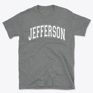 Jefferson Elementary School Varsity Arch Basic T-Shirt