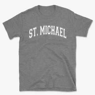 Saint Michael Parish School Varsity Arch Basic T-Shirt