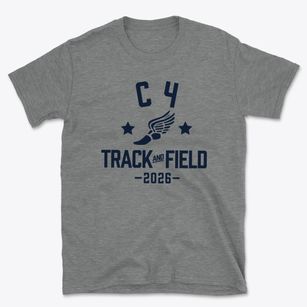 C 4 Elementary School Track and Field Basic T-Shirt