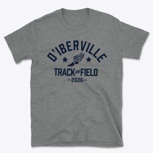 D'iberville Elementary School Track and Field Basic T-Shirt
