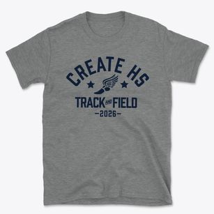 Create Charter Hs Track and Field Basic T-Shirt