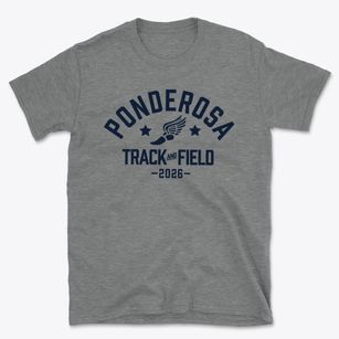 Ponderosa Elementary School Track and Field Basic T-Shirt