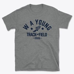 W A Young Elementary School Track and Field Basic T-Shirt