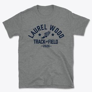 Laurel Wood Elementary School Track and Field Basic T-Shirt