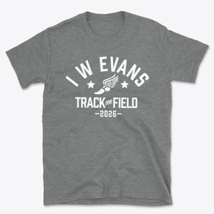 I W Evans Intermediate School Track and Field Basic T-Shirt