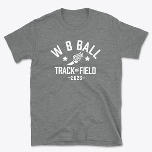 W B Ball Elementary School Track and Field Basic T-Shirt