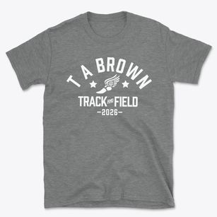 T A Brown Elementary School Track and Field Basic T-Shirt