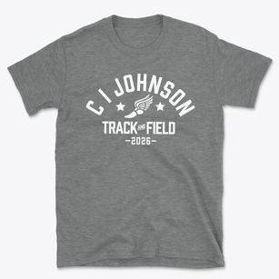 C I Johnson Elementary School Track and Field Basic T-Shirt