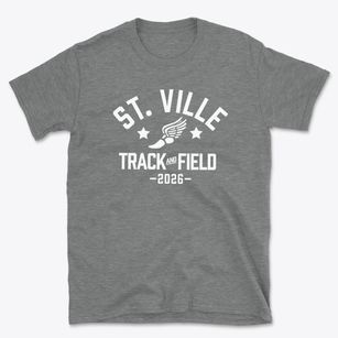 Saint Ville Elementary School Track and Field Basic T-Shirt