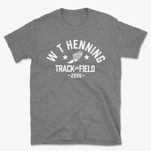W T Henning Elementary School Track and Field Basic T-Shirt