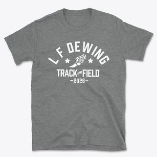 L F Dewing Elementary School Track and Field Basic T-Shirt