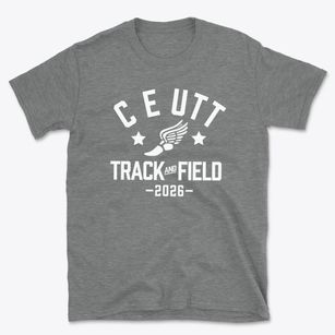 C E Utt Middle School Track and Field Basic T-Shirt