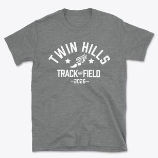 Twin Hills Elementary School Track and Field Basic T-Shirt