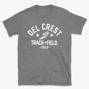 Del Crest Junior High School Track and Field Basic T-Shirt