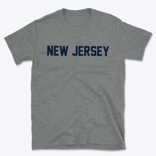  New Jersey Block Letter Basic T-Shirt