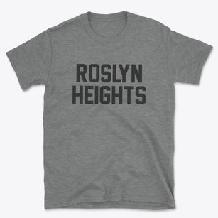 Roslyn Heights New York Classic Block Basic T-Shirt