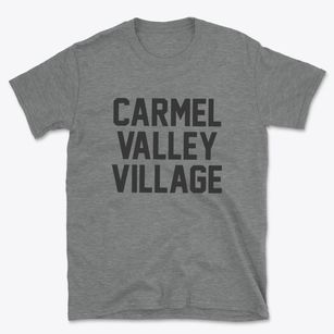 Carmel Valley Village California Classic Block Basic T-Shirt
