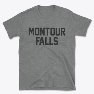 Montour Falls New York Classic Block Basic T-Shirt