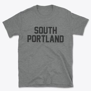 South Portland Maine Classic Block Basic T-Shirt