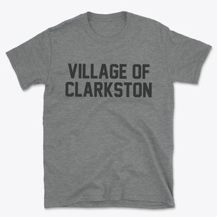 Village Of Clarkston Michigan Classic Block Basic T-Shirt