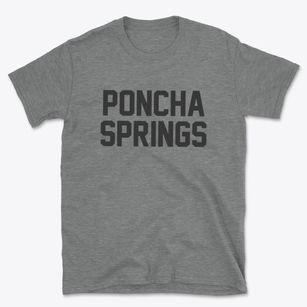 Poncha Springs Colorado Classic Block Basic T-Shirt