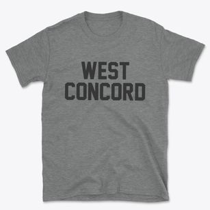 West Concord Massachusetts Classic Block Basic T-Shirt