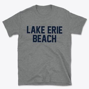 Lake Erie Beach New York Classic Block Basic T-Shirt