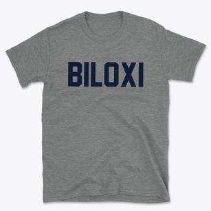 Biloxi Mississippi Classic Block Basic T-Shirt