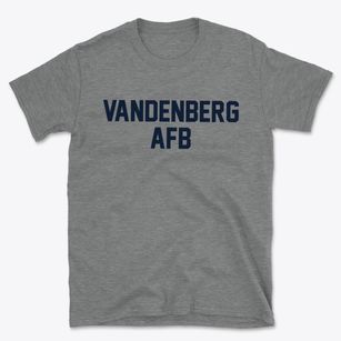 Vandenberg Afb California Classic Block Basic T-Shirt