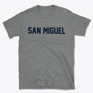San Miguel California Classic Block Basic T-Shirt
