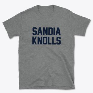 Sandia Knolls New Mexico Classic Block Basic T-Shirt
