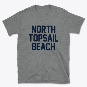 North Topsail Beach North Carolina Classic Block Basic T-Shirt
