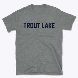 Trout Lake Washington Classic Block Basic T-Shirt