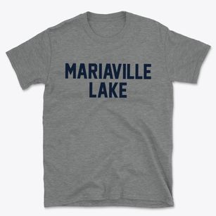 Mariaville Lake New York Classic Block Basic T-Shirt