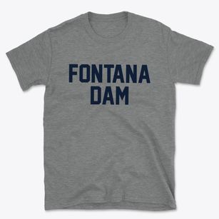 Fontana Dam North Carolina Classic Block Basic T-Shirt