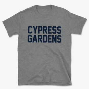 Cypress Gardens Florida Classic Block Basic T-Shirt