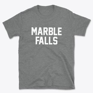Marble Falls Texas Classic Block Basic T-Shirt