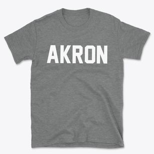 Akron Pennsylvania Classic Block Basic T-Shirt