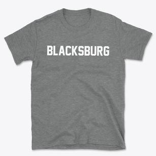 Blacksburg Virginia Classic Block Basic T-Shirt