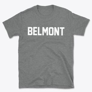 Belmont Massachusetts Classic Block Basic T-Shirt