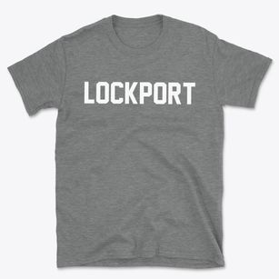 Lockport New York Classic Block Basic T-Shirt