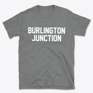 Burlington Junction Missouri Classic Block Basic T-Shirt