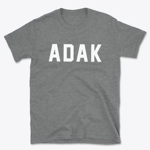 Adak Alaska Classic Block Basic T-Shirt