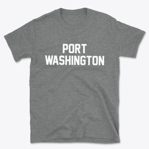 Port Washington New York Classic Block Basic T-Shirt