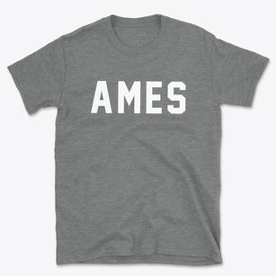 Ames Nebraska Classic Block Basic T-Shirt