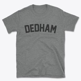 Dedham Massachusetts Classic Curve Basic T-Shirt