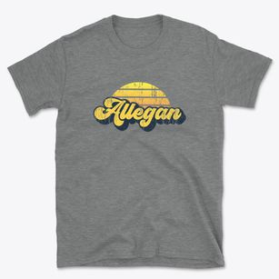 Allegan Michigan Sublime Sunset Basic T-Shirt