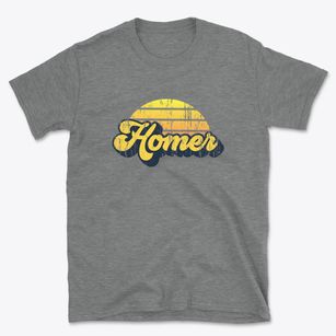 Homer Louisiana Sublime Sunset Basic T-Shirt