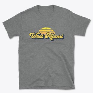 West Miami Florida Sublime Sunset Basic T-Shirt